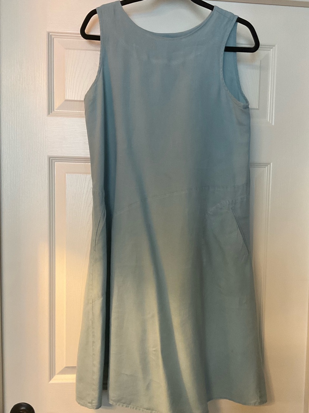 jJill Light Blue Sleeveless A-Line Dress